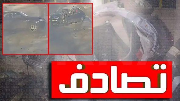 فیلم عجیب از تصادف شدید خودرو با تیر چراغ برق
