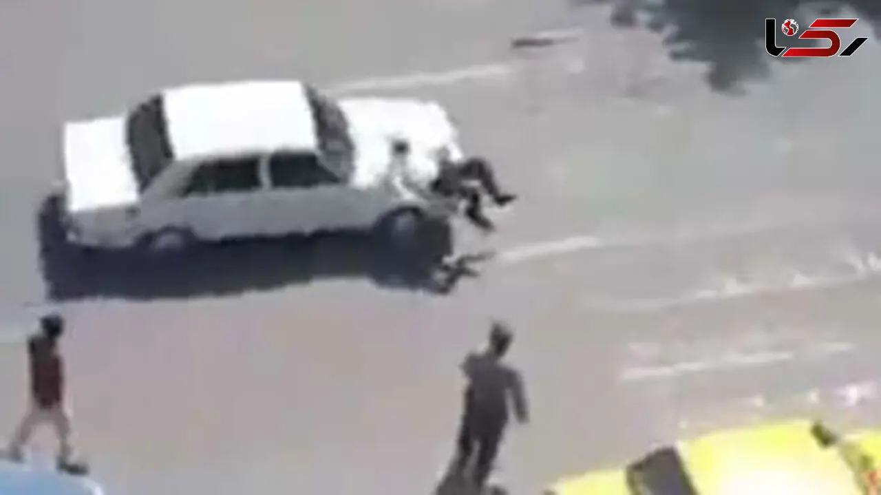  راننده ضارب مامور راهنمایی و رانندگی سنندج دستگیر شد + عکس لحظه حادثه