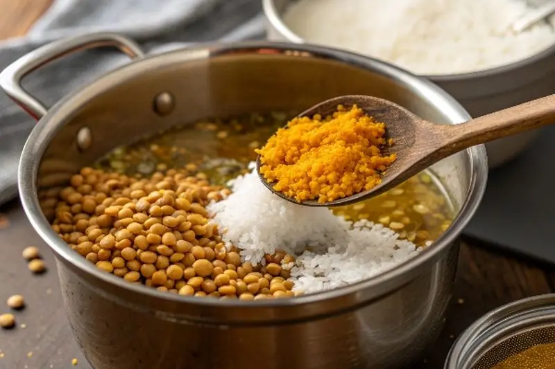 the-pot-now-filled-with-water-soaked-lentils-and