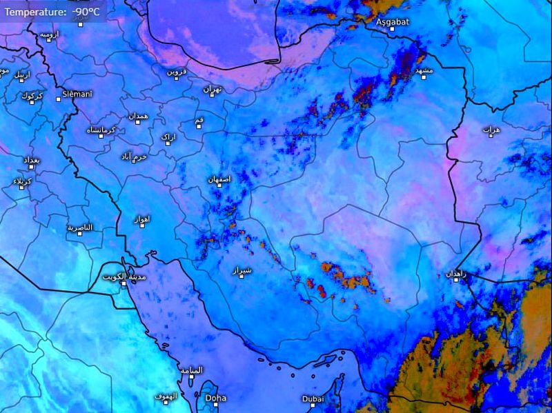  گرد و غبار شرق گسترده و مرکز/13 مرداد 