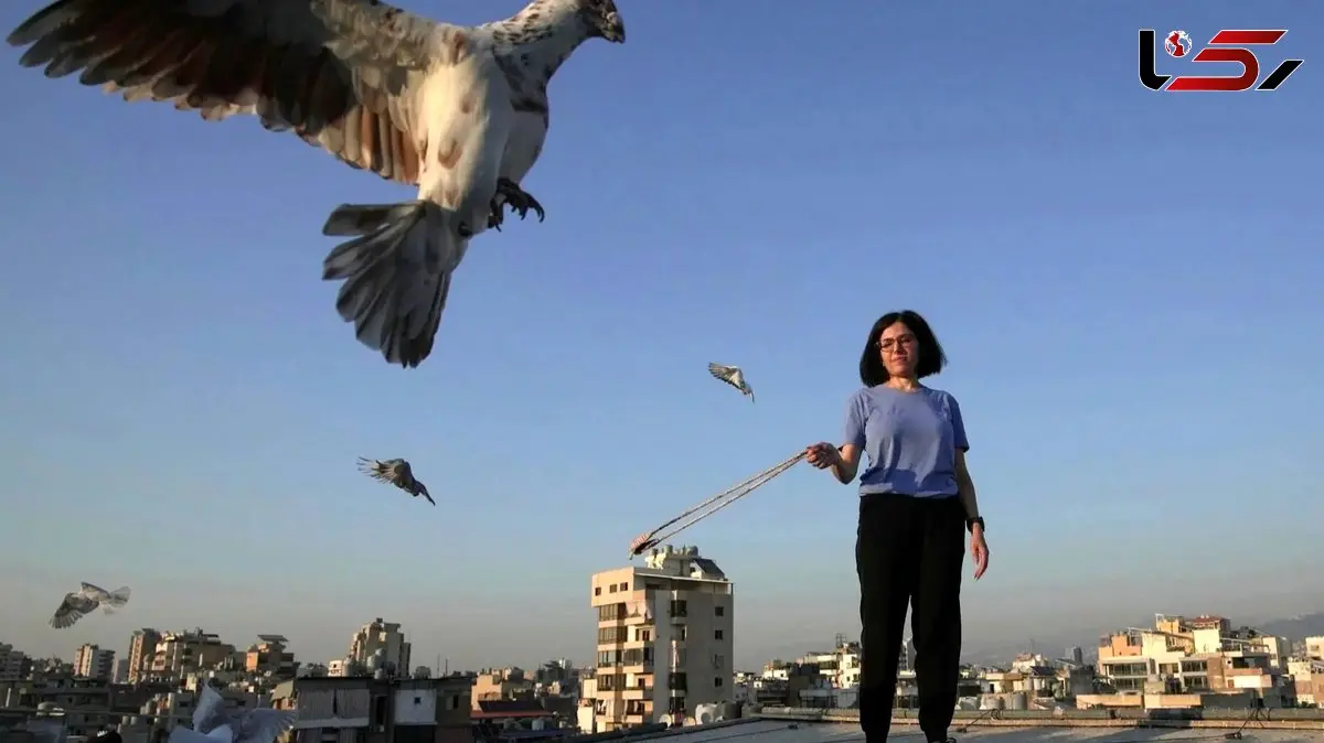 کفتربازی در لبنان؛ زن لبنانی که عشقش به پرواز را نشان می‌ دهد + عکس