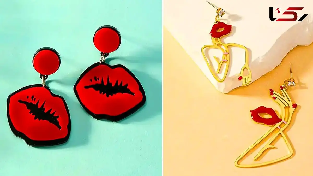 گوشواره طرح لب؛ 15 مدل جذاب و فانتزی که استایل شما را متمایز می‌ کند