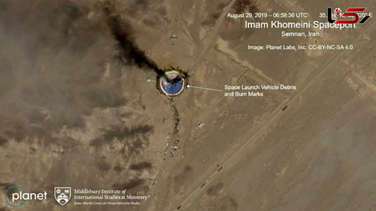 انفجار موشک ماهواره‌بر در پایگاه فضایی ایران؟! + تصویر