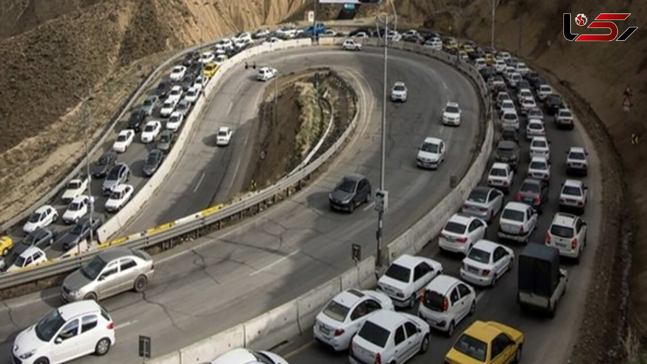 شروع ترافیک سنگین در جاده چالوس + مسافران بخوانند! 
