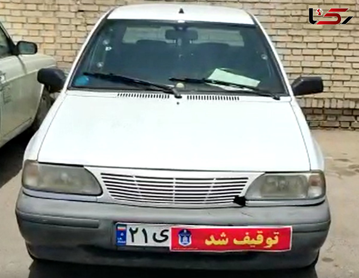 توقیف خودرویی که فیلم آن در فضای مجازی منتشر شده بود/ چراغ های رنگی داشت + فیلم