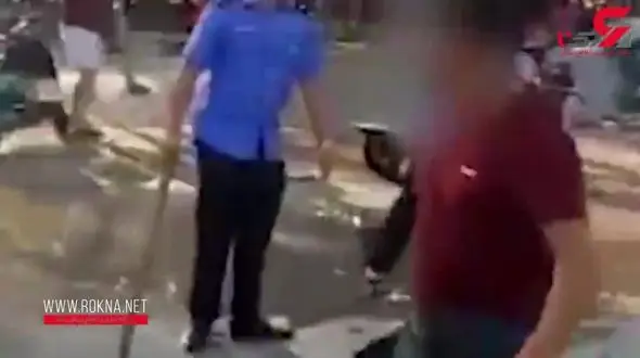 حمله قصاب با ساطور به ماموران! +تصویر