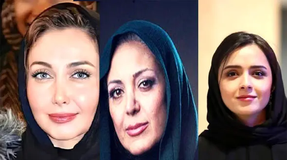  همه خانم بازیگرانی که در شورش زنانه کشف حجاب کردند !  + عکس ها و اسامی !