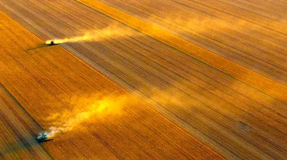 تصاویر هوایی شگفت انگیز از مزارع استرالیایی ها 