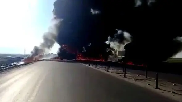 تصادف خودرو سوخت‌بر در جنوب کرمان ۲ کشته داد