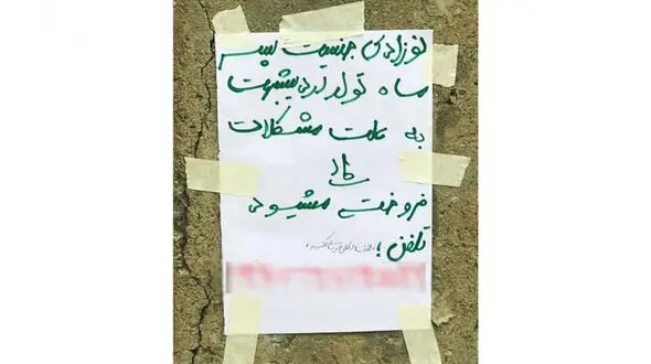 آگهی فروش جنین نوزاد در شکم مادر ایرانی + عکس