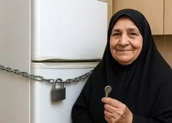 فیلم/ خلاقیت خنده‌دار مادر ایرانی در حفظ غذایش از دست بچه‌های شکمو حماسه ساز شد/ من یکی عاشق قفل کردن اون کفگیره شدم