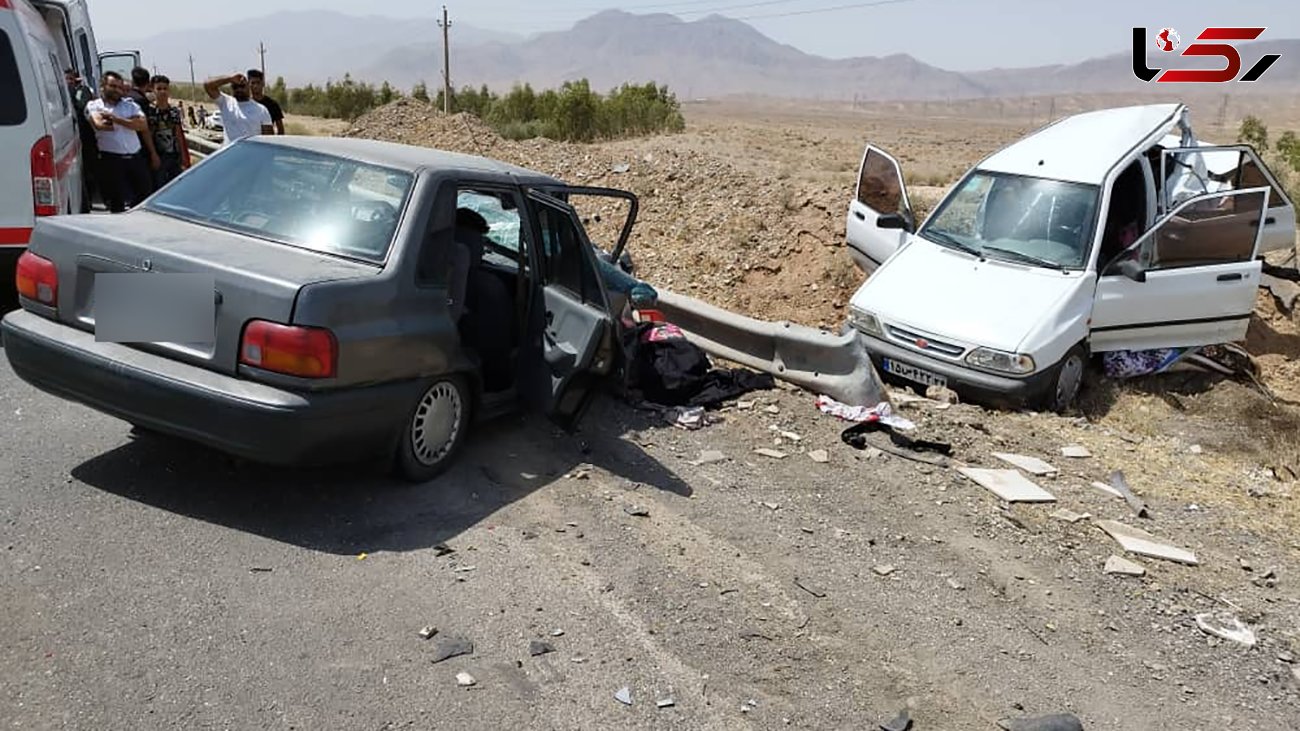 شاخ به شاخ شدن دو پراید 10 مصدوم بر جا گذاشت