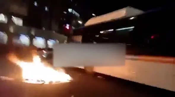 فیلم / کشته شدن یک نوجوان در برخورد اتوبوس با تجمع یهودیان در قدس