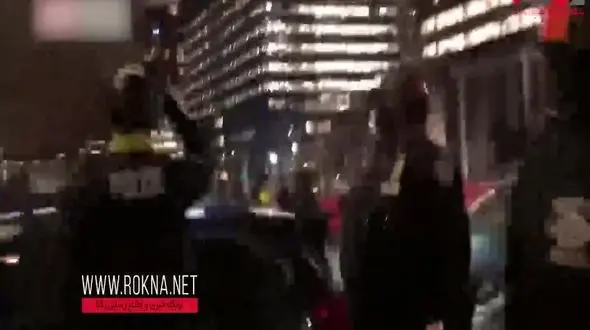 فیلم لحظه درگیری مخالفان ترامپ و بایدن