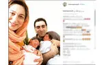 بازیگر تازه مهاجرت کرده صاحب دوقلو شد +عکس 