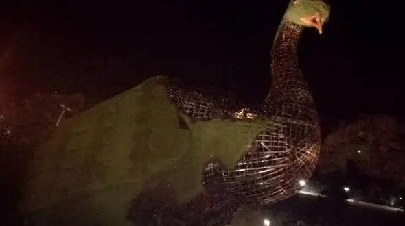 آتش سوزی مشکوک طاووس دروازه قرآن شیراز / شب گذشته رخ داد + عکس