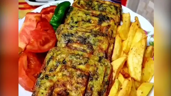کوکوی مرغ و سبزیجات شام امشب