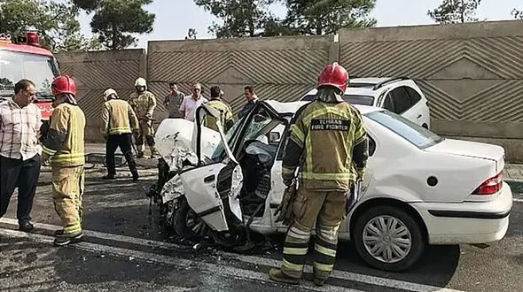 ۲ کشته در تصادف خودروهای سواری در محور خرمشهر به اهواز