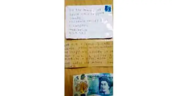 عذرخواهی به خاطر سرقت شکلات بعد از 40 سال! +نامه