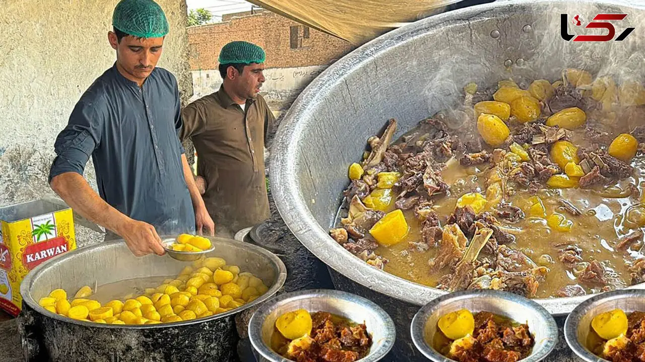 غذای خیابانی جذاب پاکستان؛ هنر پخت بیف و گوشت نمکین در پیشاور + فیلم