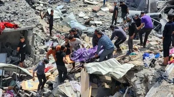 جنایت در جبالیا / 33 شهید در بمباران خانه‌های مسکونی در شمال غزه