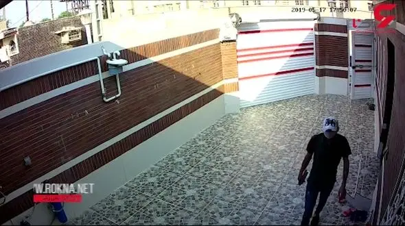 فیلم سرقت عجیب در کوی کارگر آبادان / سارقان دوربین مداربسته را رنگ کردند !
