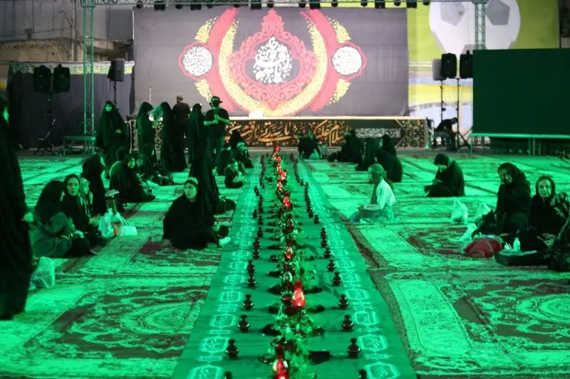 بزرگ‌ترین سفره حضرت رقیه عکسها