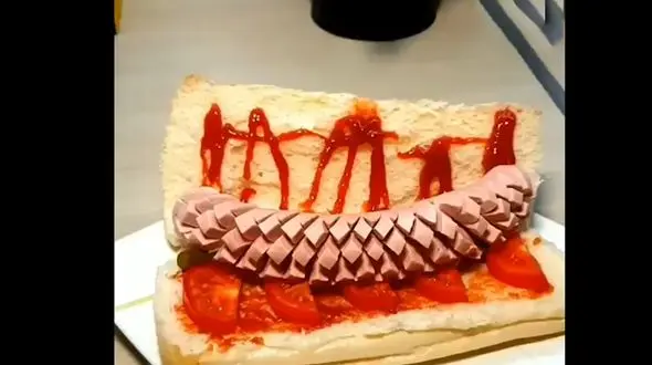 برش متفاوت سوسیس برای سرخ کردن + فیلم 