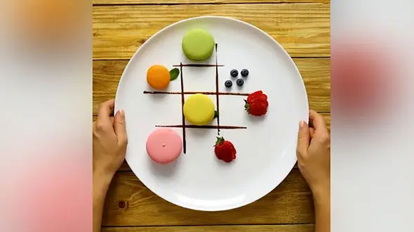 تزئین ظرف خوراکی‌ + فیلم