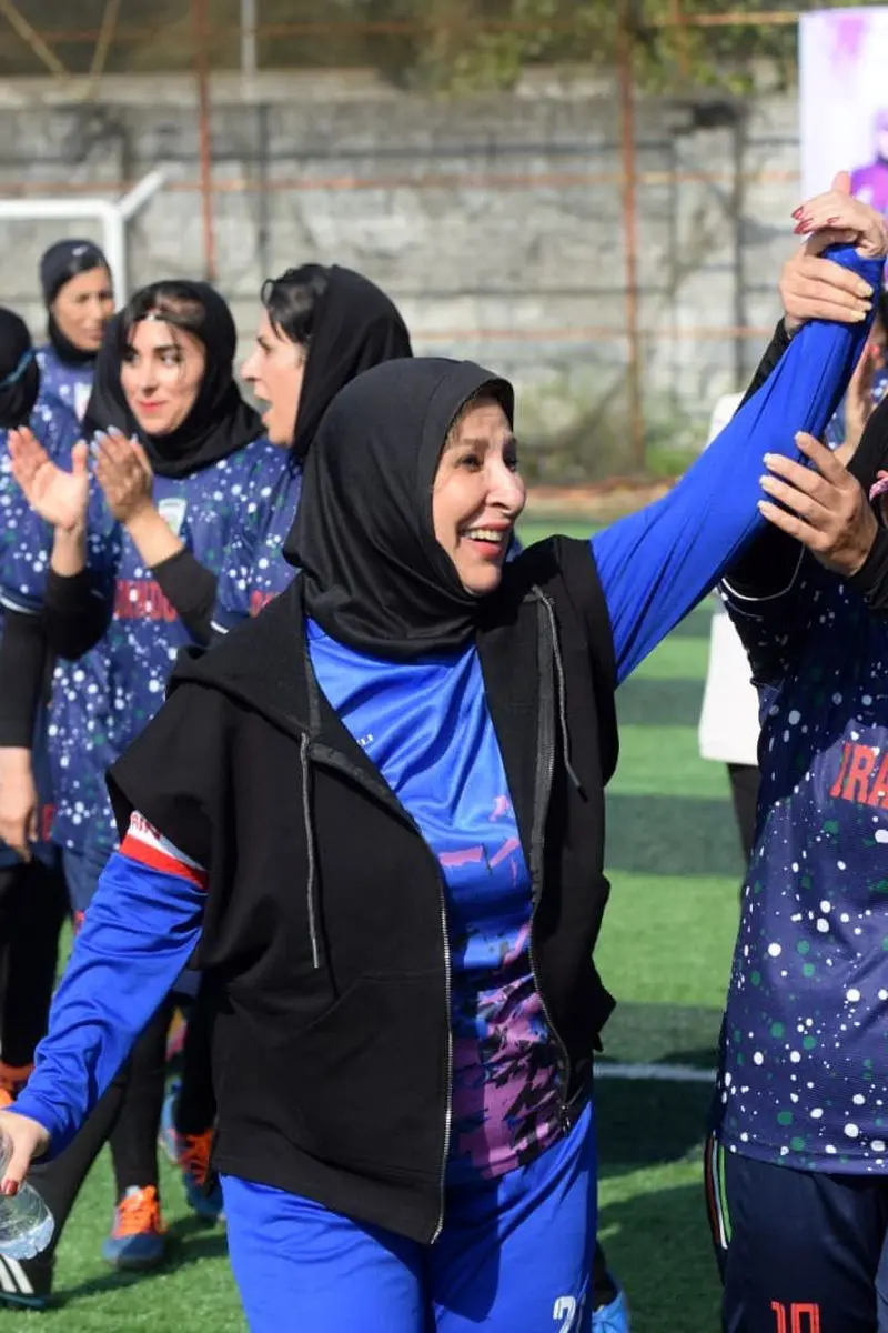 عکس / مرجانه گلچین فوتبالیست شد!