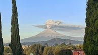 آتشفشانی از جمجمه در آسمان مکزیک + عکس