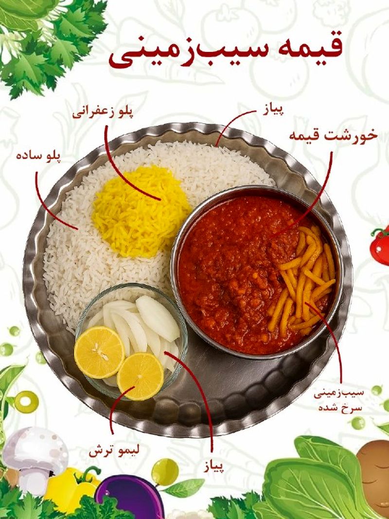 قیمه سیب زمینی