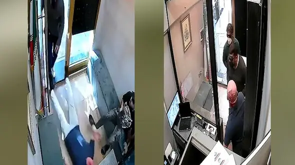 فیلم لحظه به لحظه حمله مسلحانه به مغازه سکه و طلای خیابان ولیعصر تهران + گفتگو با مرد طلافروش میدان تجریش