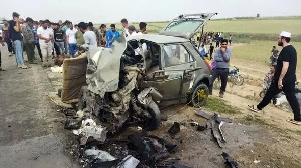 عکس تصادف مرگبار در جاده آق قلا