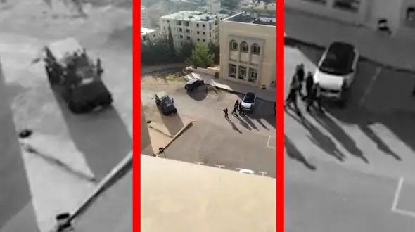فیلم حمله نیروهای اسرائیلی به دانشگاه قدس