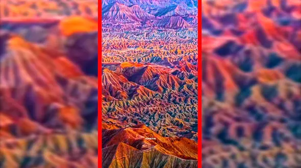 فیلم طبیعت شگفت انگیز هرمزگان و تپه های رنگی