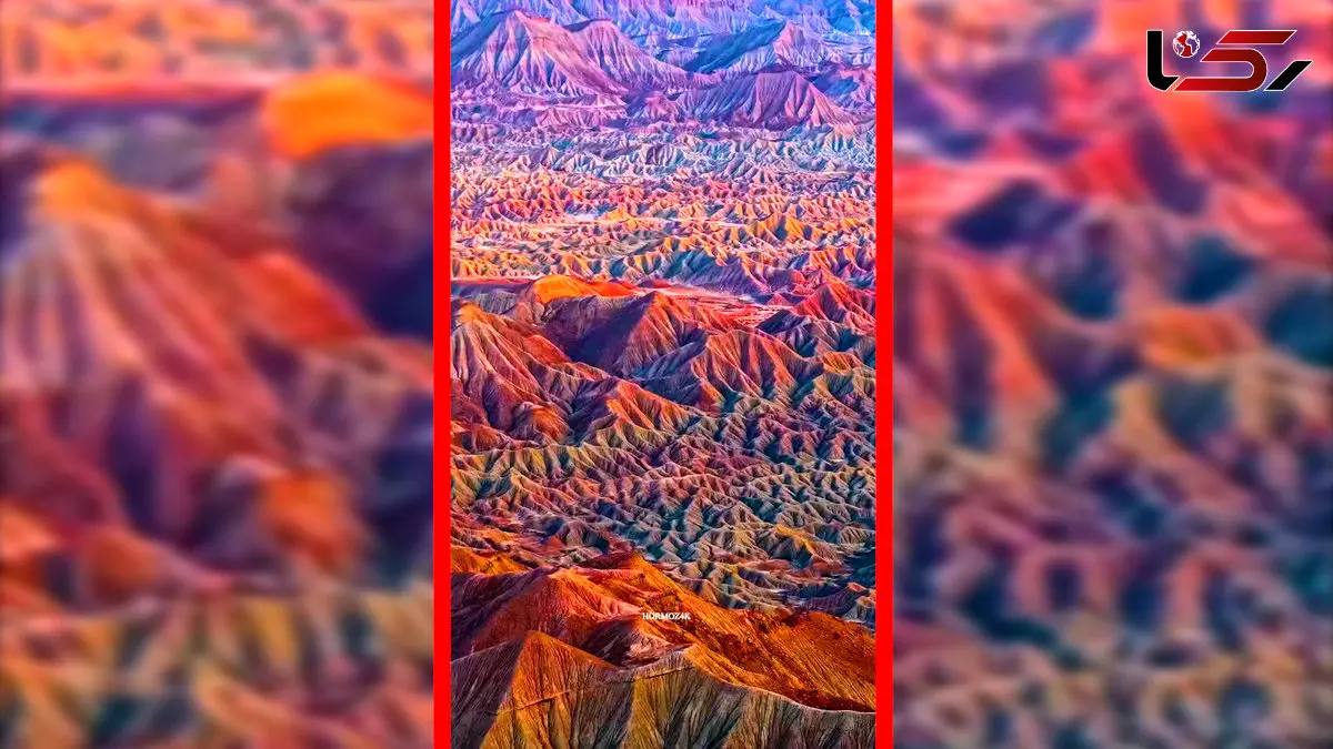 فیلم طبیعت شگفت انگیز هرمزگان و تپه های رنگی