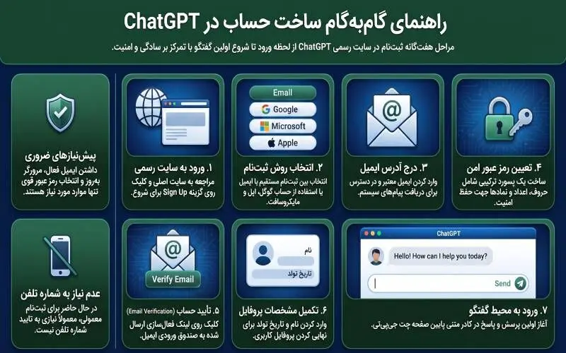 آموزش ساخت حساب در چت جی پی تی ChatGPT + عکس - تصویر 3