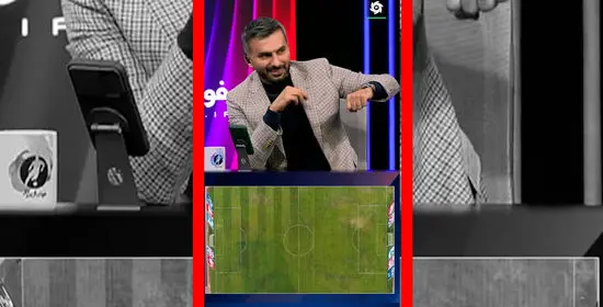 فیلم توضیحات رجاییان درباره دایره تخم مرغی میانه زمین دربی