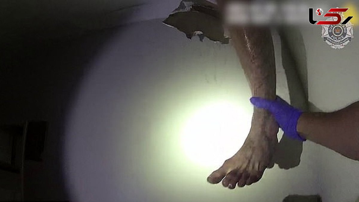 وحشت از مرد مرموز روی سقف اتاق + فیلم