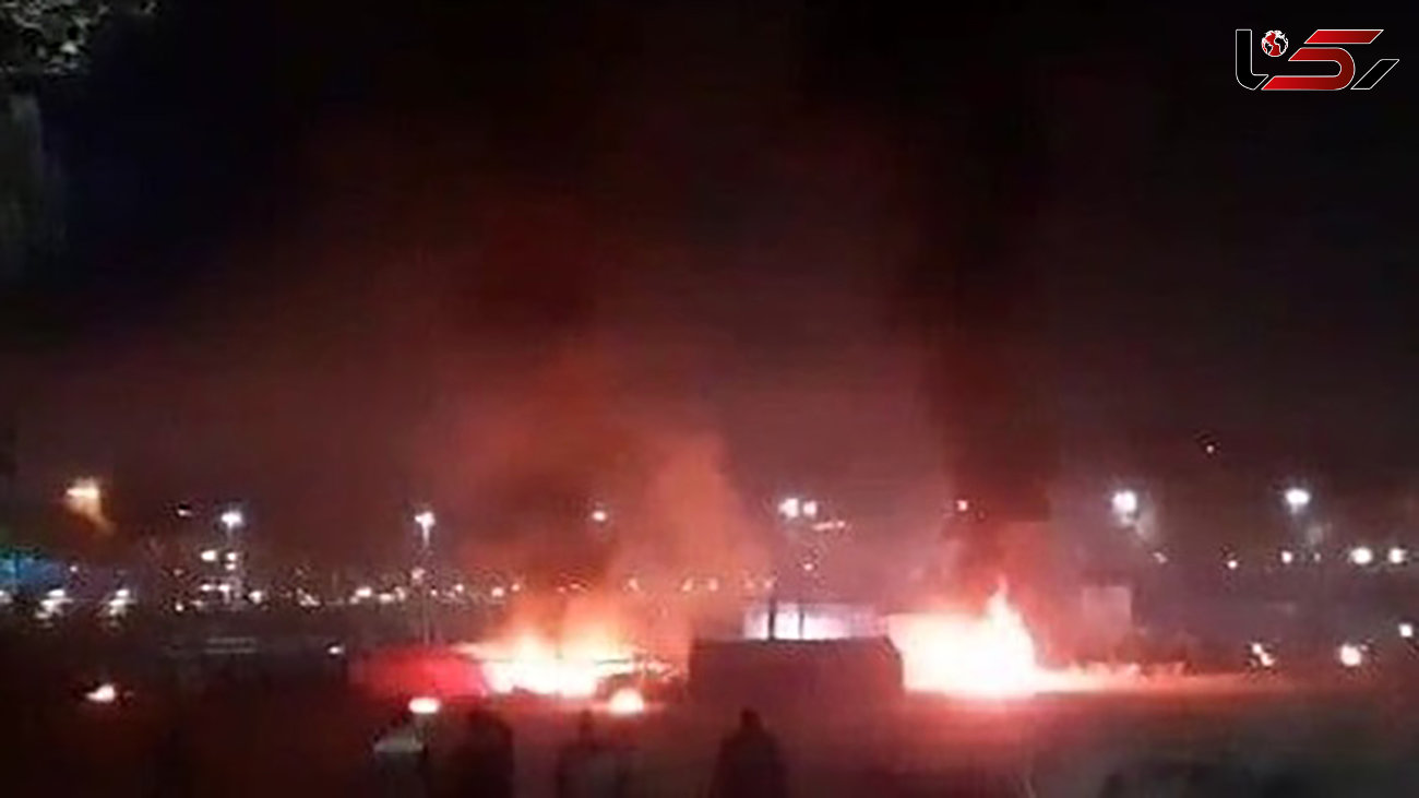 فیلمی از زاویه دیگر  آتش زدن چادرهای کشاورزان در اصفهان !
