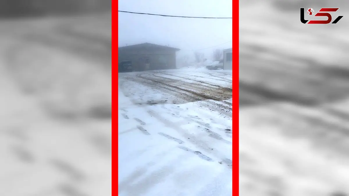 فیلم بارش برف دیروز در معدن طلای آقدره