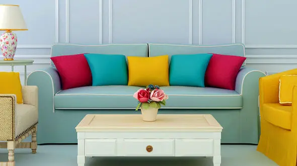 ۷ فرمول ساده و مهم برای چیدن کوسن روی مبل! + عکس 