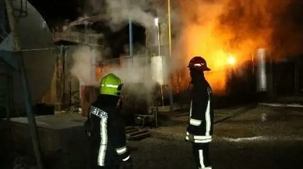 انفجار مهیب مخزن 30 هزار لیتری روغن  در مشهد+عکس