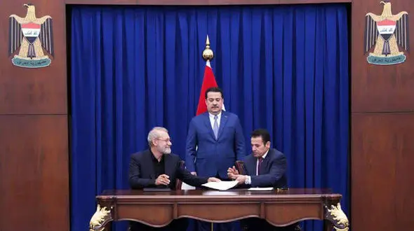 دیدار لاریجانی با رئیس جمهور عراق