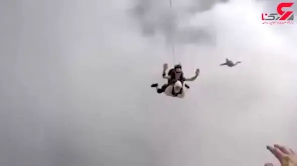 مادربزرگ ۱۰۲ ساله رکورد شیرجه در آسمان را شکست +فیلم