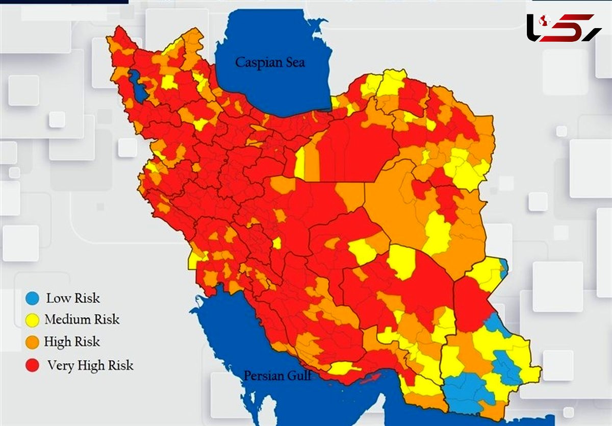 Coronavirus Alert in Iran: All Provincial Capitals in Red Category
