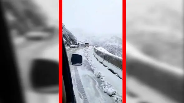 فیلم رانندگی در مسیر سخت مریوان به سقز