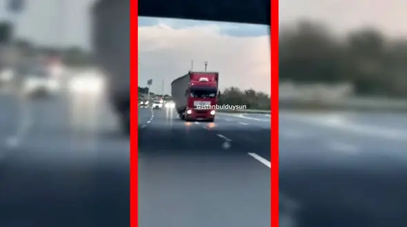 فیلم وحشت آفرینی راننده کامیون مست در بزرگراه