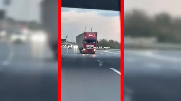 فیلم وحشت آفرینی راننده کامیون مست در بزرگراه